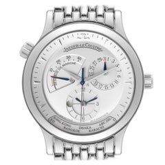 Jaeger Lecoultre Master Geographic Steel Mens Watch 142.8.92 Q1428120