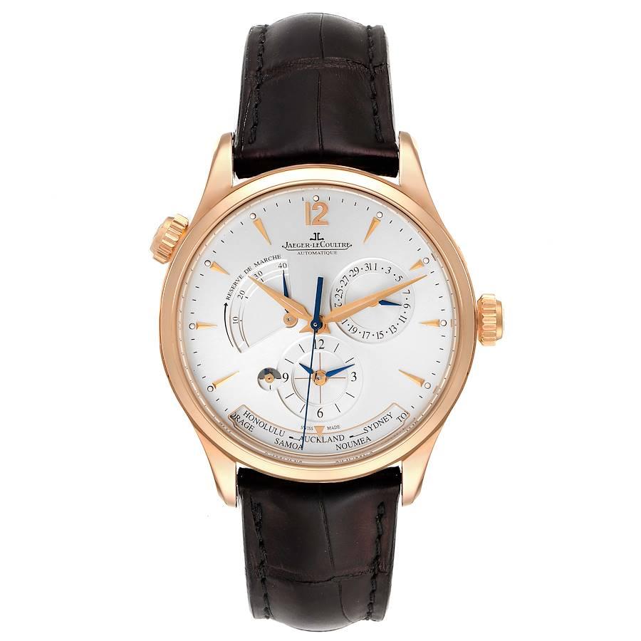Jaeger Lecoultre Master Geographic Watch 176.2.29.S Q1422521 Box Papers ...