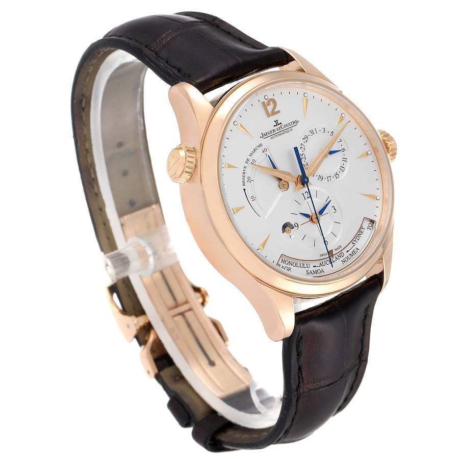 Jaeger Lecoultre Master Geographic Uhr 176.2.29.S Q1422521 Box Papiere im Zustand „Hervorragend“ im Angebot in Atlanta, GA