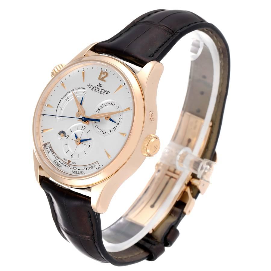 Jaeger Lecoultre Master Geographic Uhr 176.2.29.S Q1422521 Box Papiere Herren im Angebot