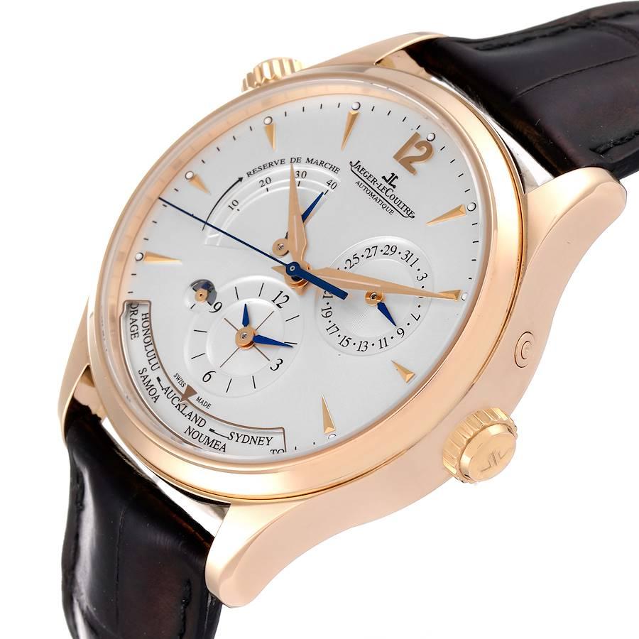 Jaeger Lecoultre Master Geographic Uhr 176.2.29.S Q1422521 Box Papiere im Angebot 1