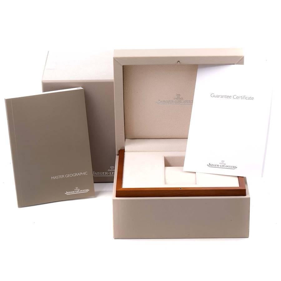 Jaeger Lecoultre Master Geographic Watch 176.8.29.S Q1428421 Box Papers For Sale 3
