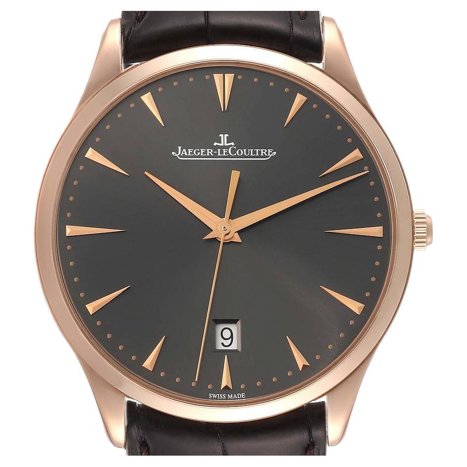 Jaeger Lecoultre Master Grande Ultra Thin Rose Gold Mens Watch 174.2.37.S For Sale
