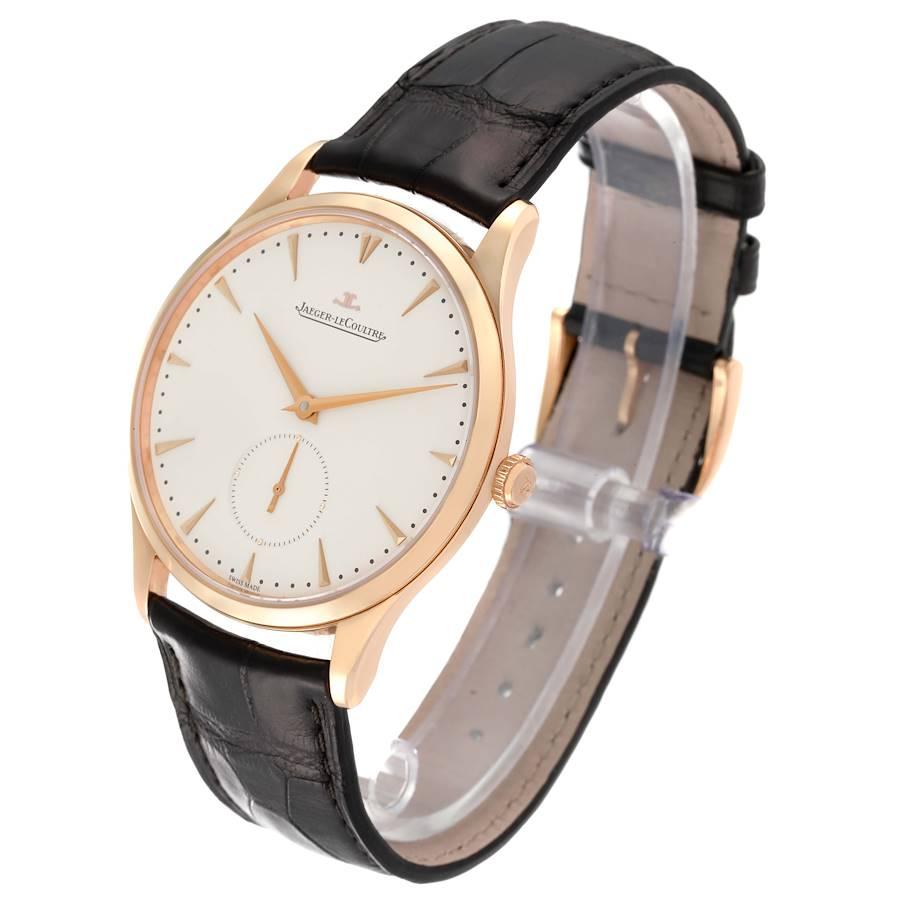 Jaeger Lecoultre Master Grande Ultra Thin Rose Gold Mens Watch Q1352520 In Excellent Condition For Sale In Atlanta, GA
