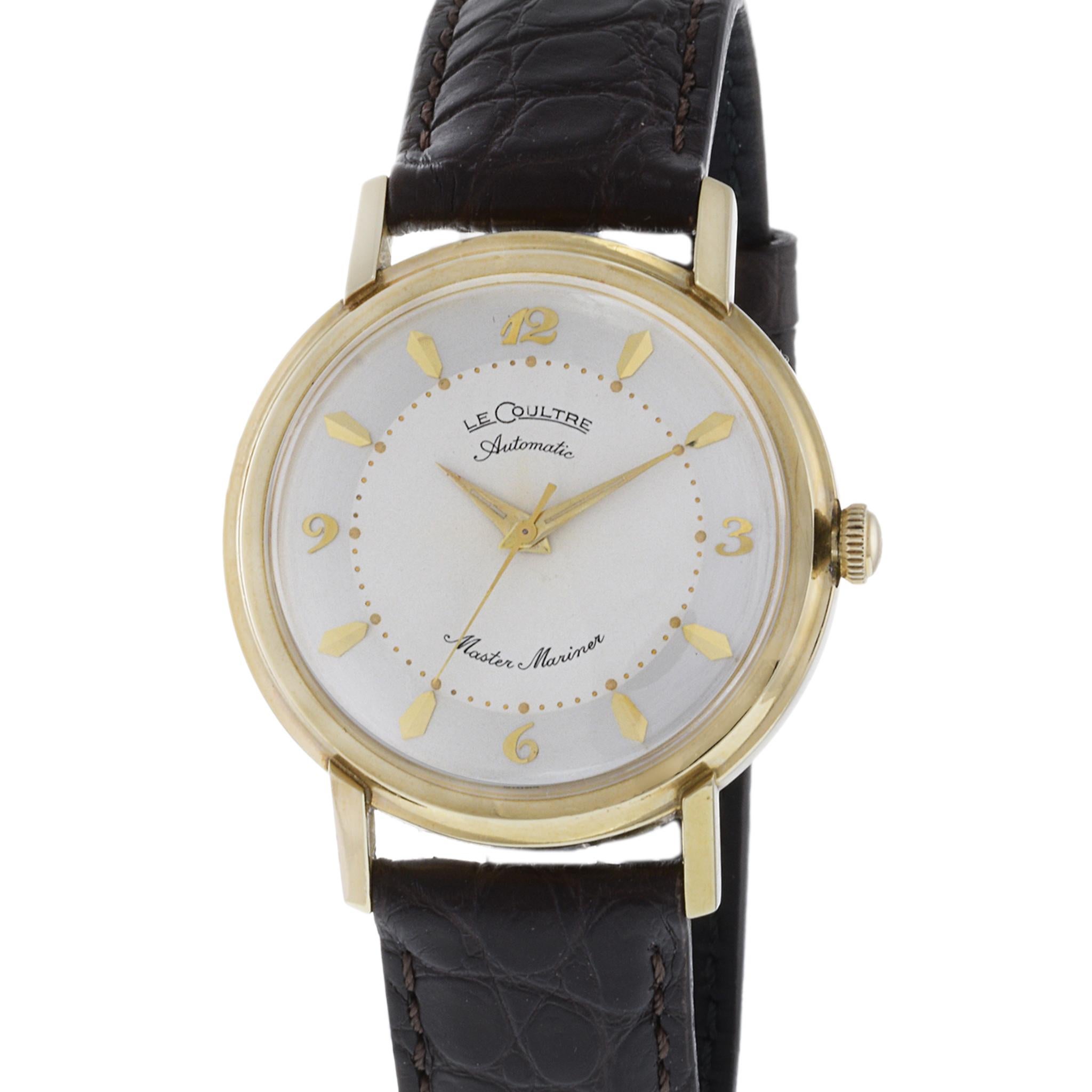 Retro Jaeger-LeCoultre Master Mariner 14K Yellow Gold For Sale
