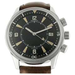 Jaeger LeCoultre Master Memovox 200.84.70, Black Dial, Certified