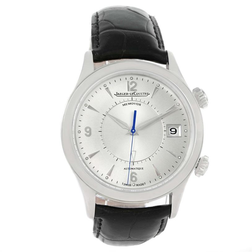 Men's Jaeger Lecoultre Master Memovox Silver Dial Watch 174.8.96 Q1418430