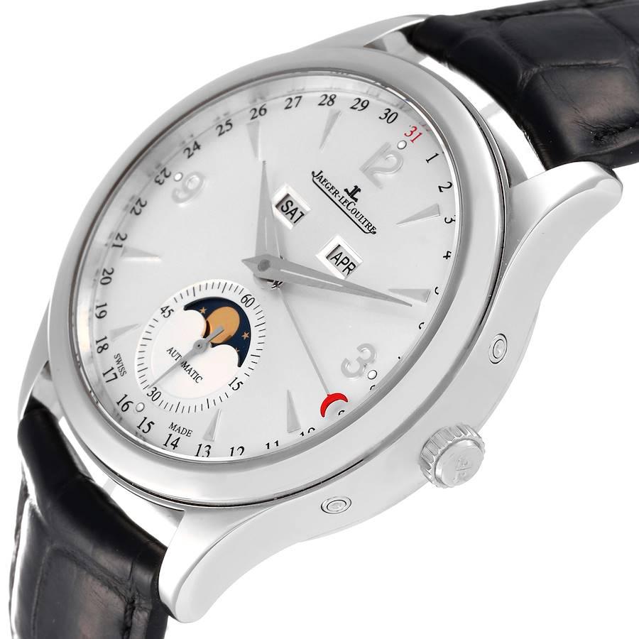 Jaeger Lecoultre Meister Mond Dreifachdatum Kalender Uhr Q1558420 Boxkarte im Angebot 1