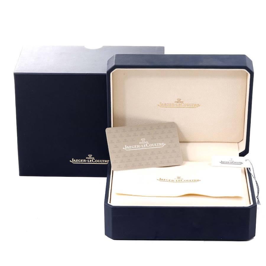 Jaeger Lecoultre Meister Mond Dreifachdatum Kalender Uhr Q1558420 Boxkarte im Angebot 5