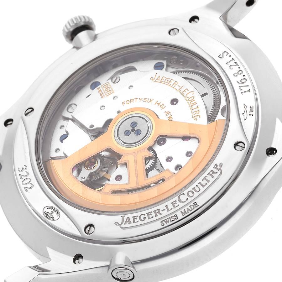 Jaeger LeCoultre Master Perpetual Calendar Steel Watch Q1308470 176.8.21.S In Excellent Condition In Atlanta, GA