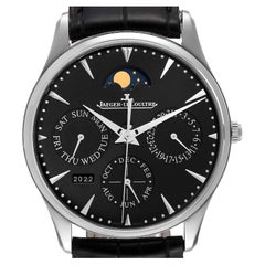 Jaeger LeCoultre Master Perpetual Calendar Steel Watch Q1308470 176.8.21.S