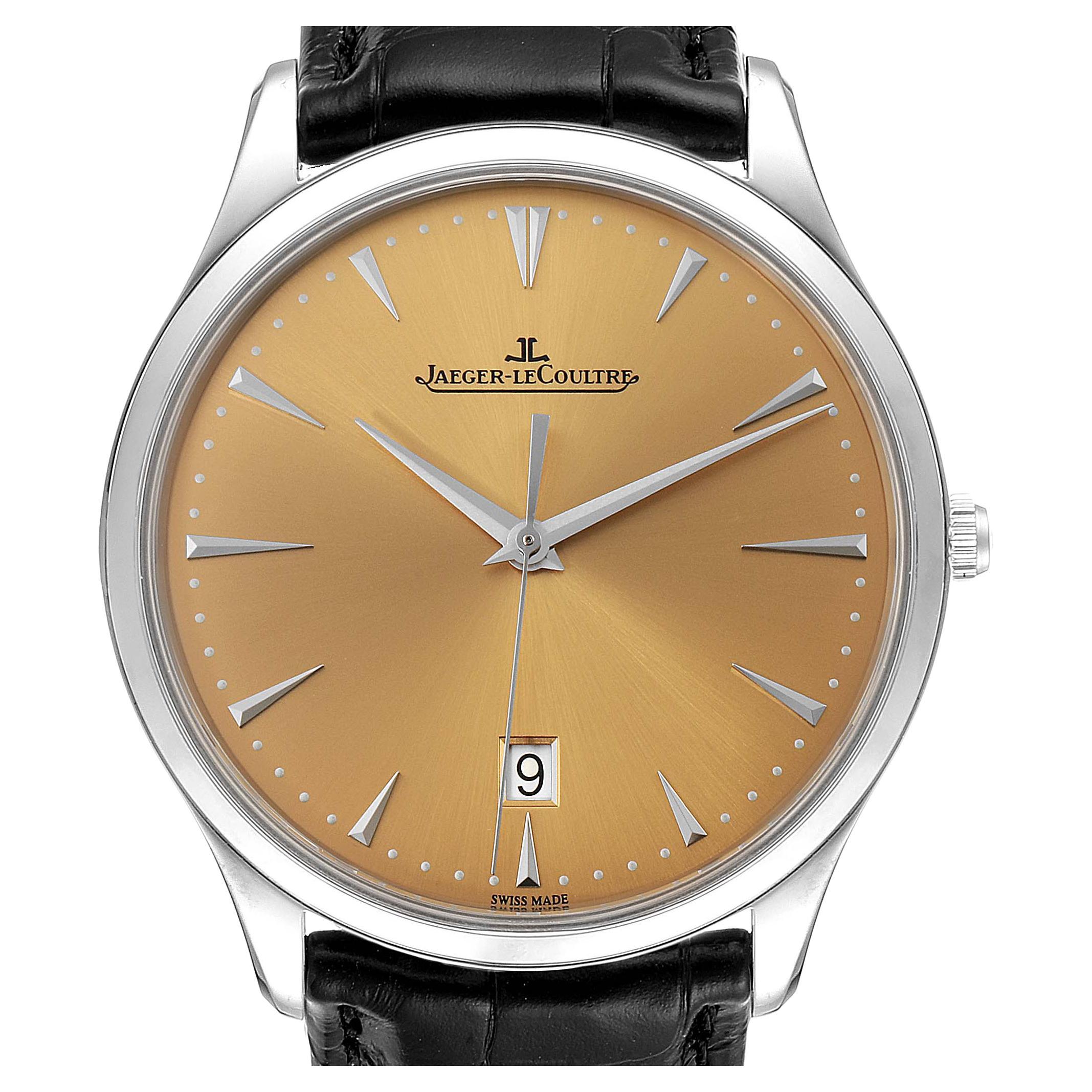 Jaeger Lecoultre Master Grande Ultra Thin Rose Gold Mens Watch 174.2.37 ...