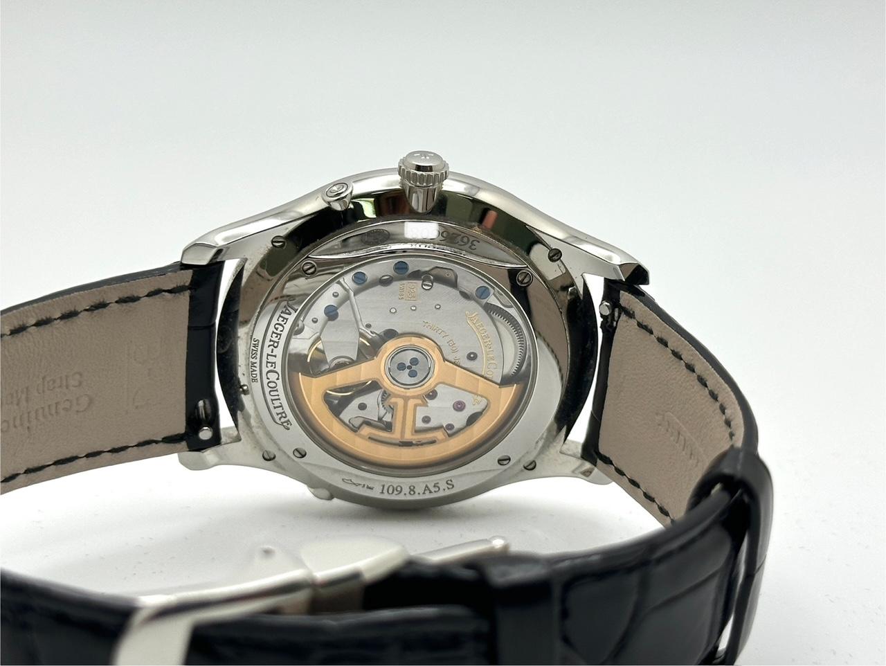Jaeger-Lecoultre Master Ultra Thin Moon Q1368480 Blue Dial Stainless Box Papers For Sale 3