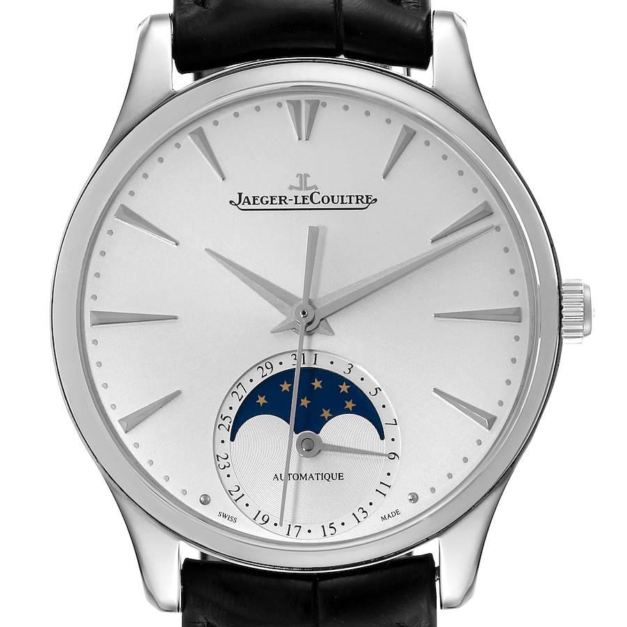 Jaeger Lecoultre Master Ultra Thin Moon Watch 145.8.64.S Q1258420 Box Papers
