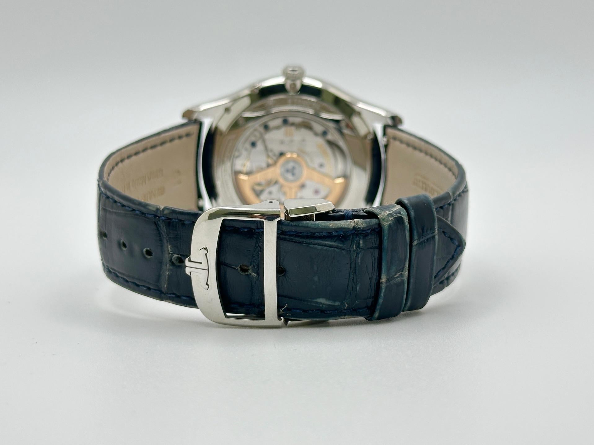 Jaeger-LeCoultre Master Ultra Thin Moonphase Q1368430 39mm Steel Box Papers 2022 en vente 5