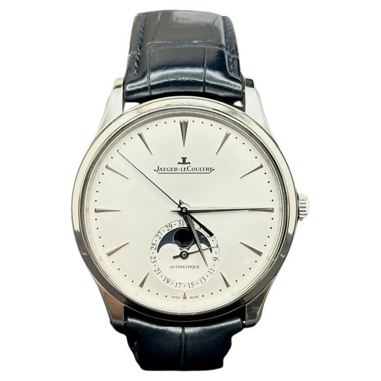 Jaeger-LeCoultre Master Ultra Thin Moonphase Q1368430 39mm Steel Box Papers 2022 en vente