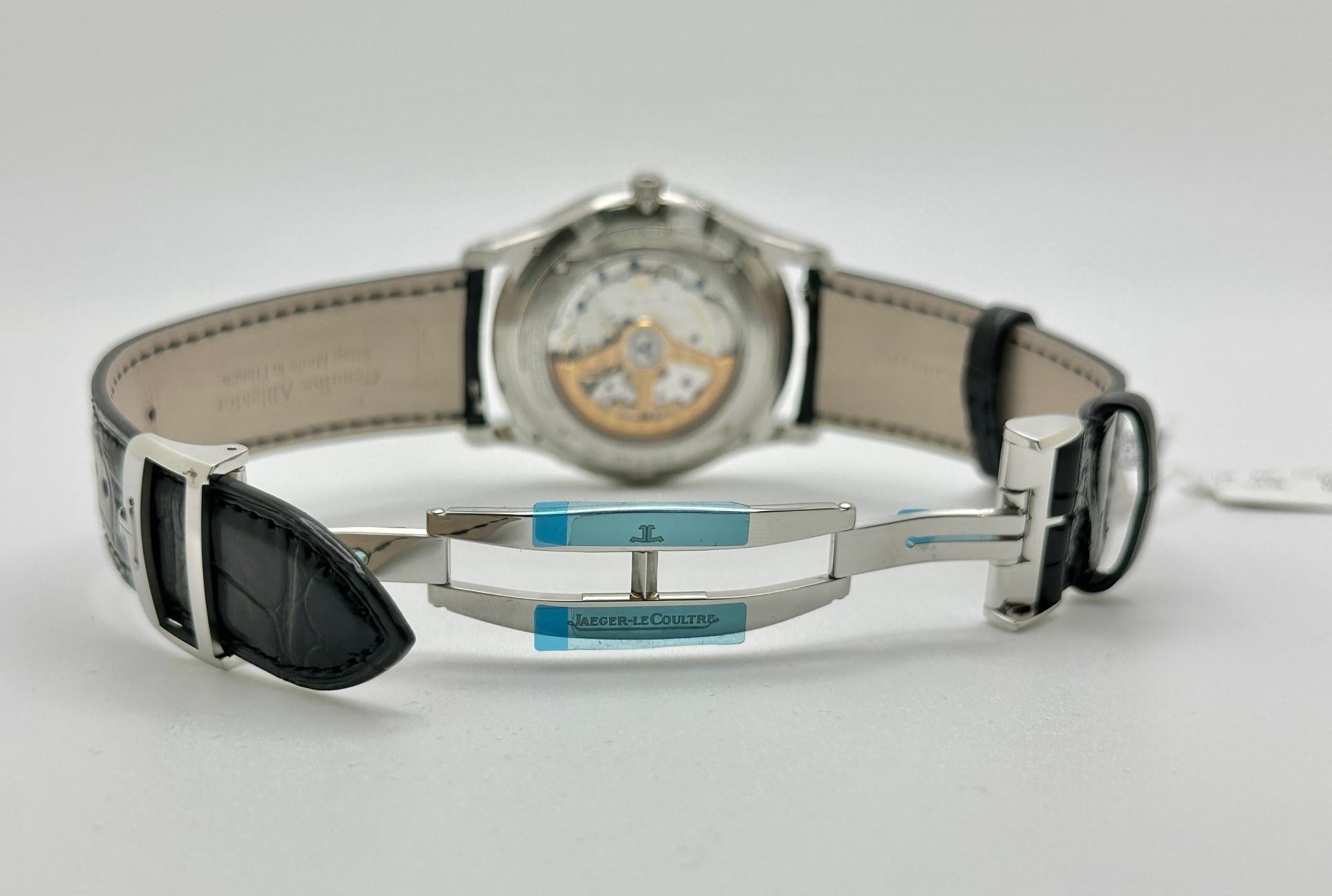 Jaeger-LeCoultre Master Ultra Thin Reserve De Marche Q1378420 Carta della scatola d'acciaio in vendita 1