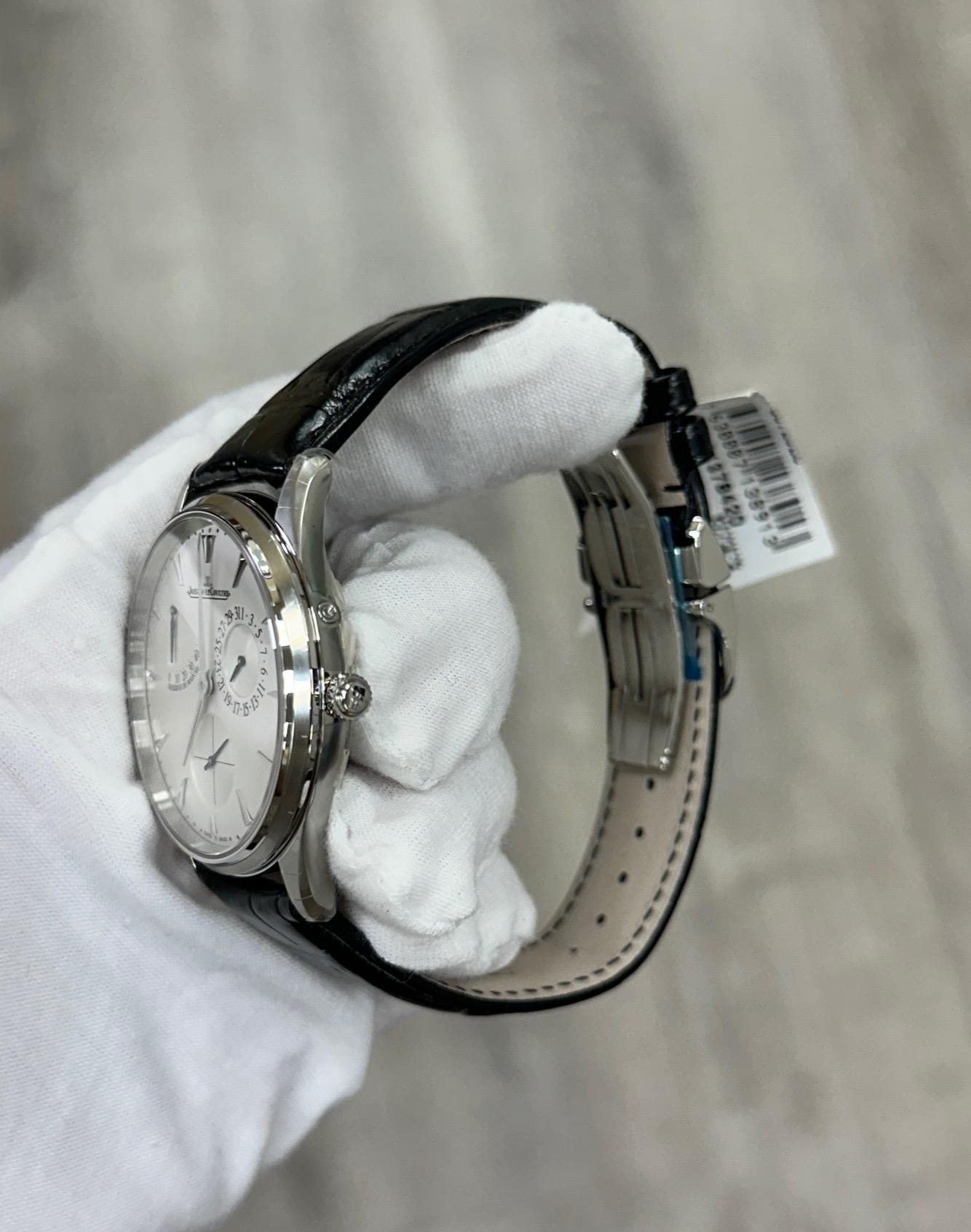 Jaeger-LeCoultre Master Ultra Thin Reserve De Marche Q1378420 Carta della scatola d'acciaio in vendita 4