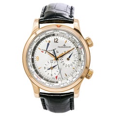 Jaeger LeCoultre Master World Geographic 146.2.32.S 18K Rose Gold w/Box & Papers