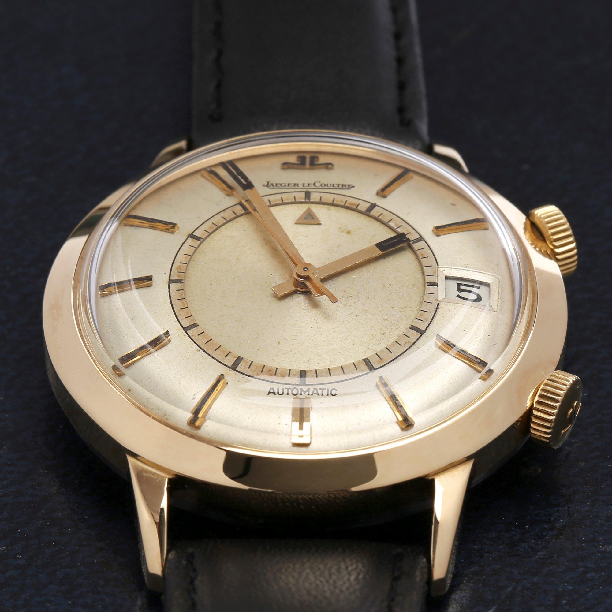 Jaeger-LeCoultre Memovox 34290 Men's Gold-Plated Watch In Excellent Condition In Bishops Stortford, Hertfordshire