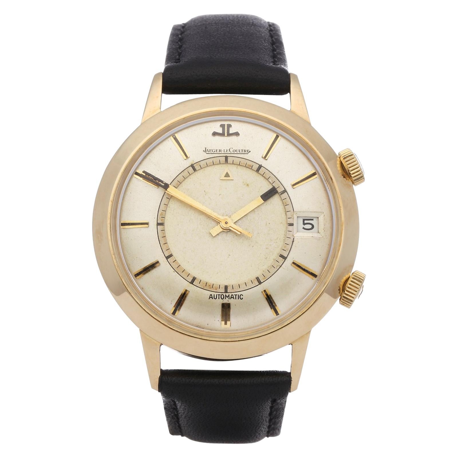 Jaeger-LeCoultre Memovox 34290 Men's Gold-Plated Watch