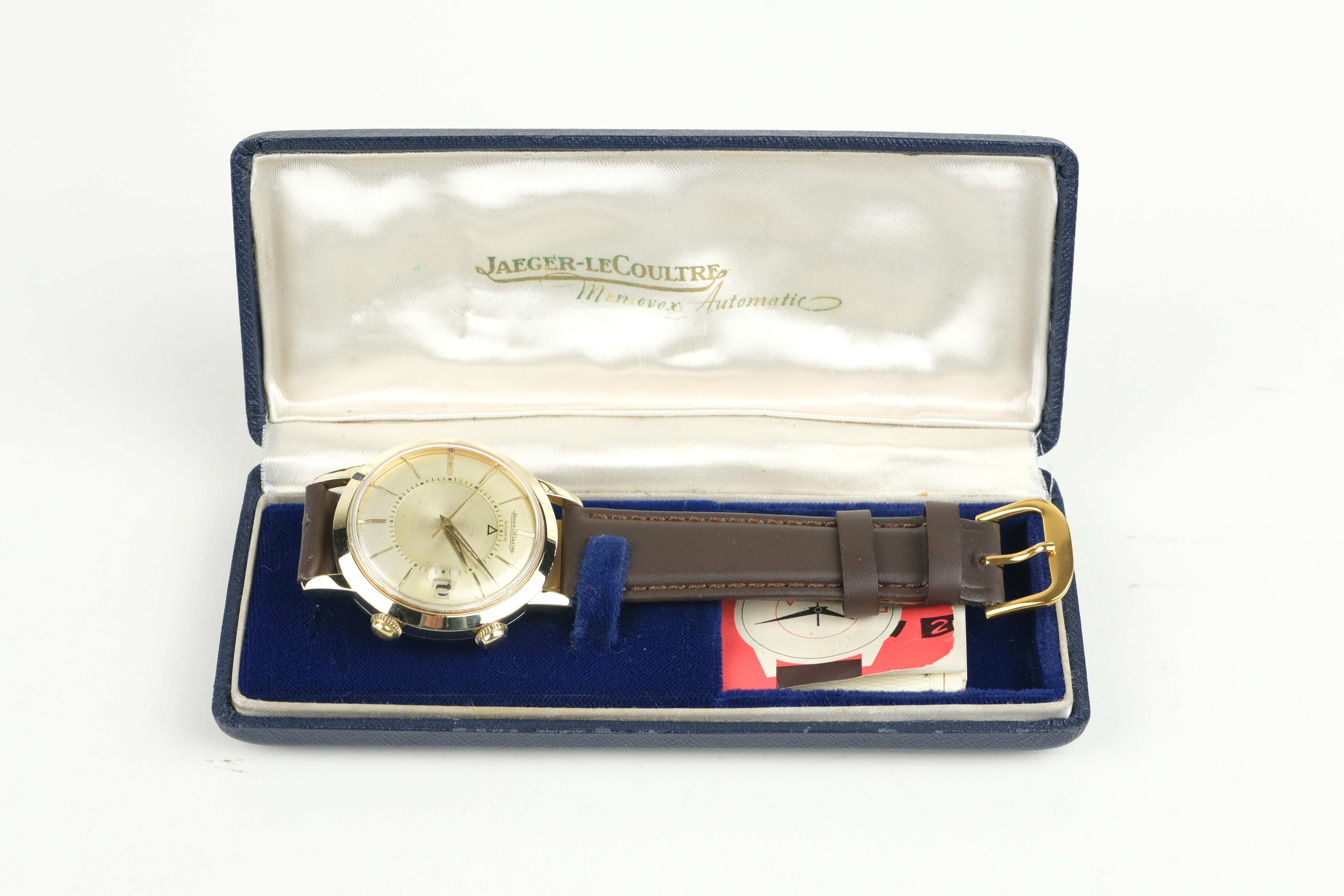 Jaeger-LeCoultre Memovox Calendar 14k and Stainless Steel Vintage Wristwatch 7