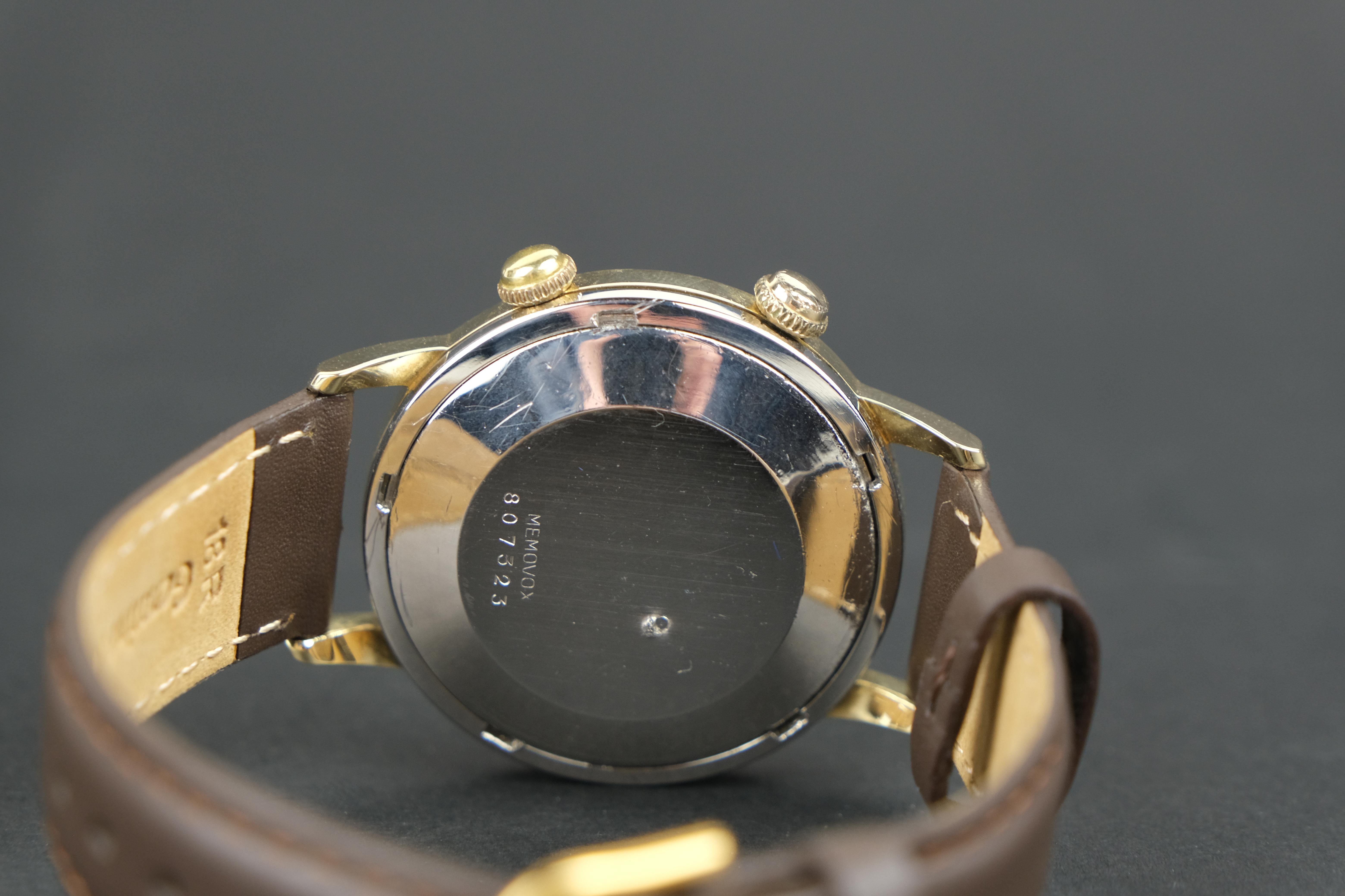 Jaeger-LeCoultre Memovox Calendar 14k and Stainless Steel Vintage Wristwatch 1