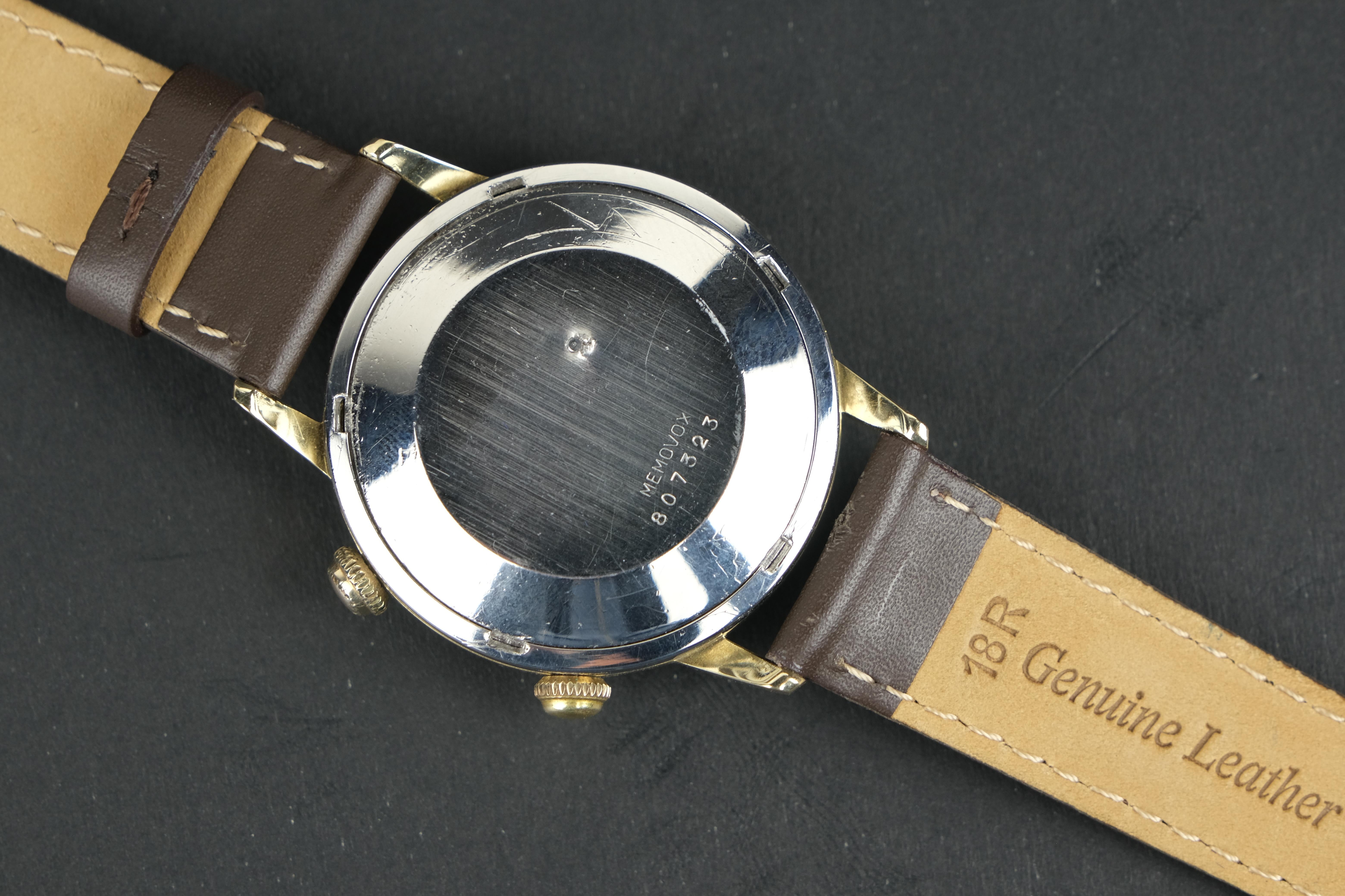 Jaeger-LeCoultre Memovox Calendar 14k and Stainless Steel Vintage Wristwatch 2