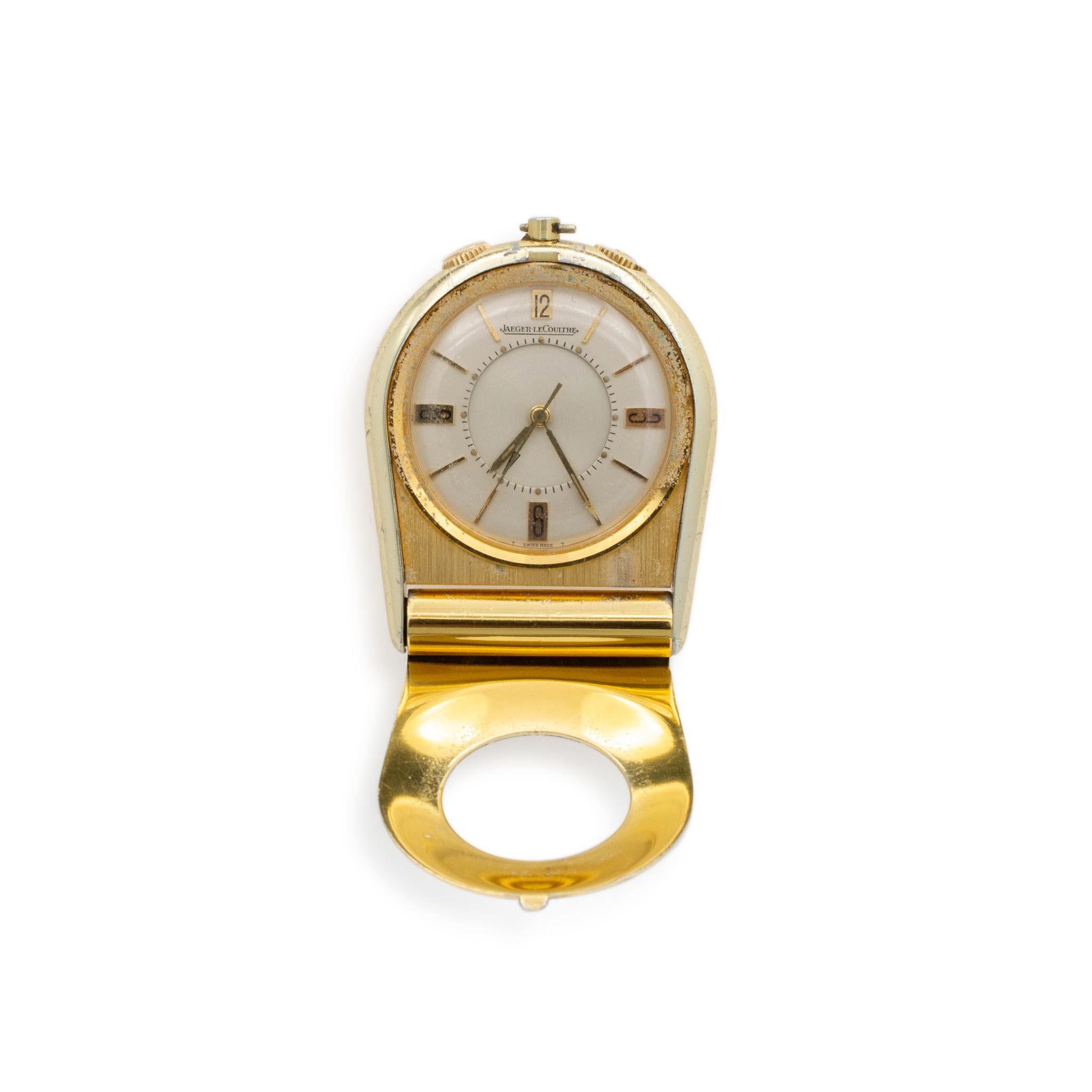 Brand: Jaeger Lecoultre

Metal Type: 18K yellow gold

Thickness: 9.80mm

Width: 41.00 mm

Length: 1.75 inches

Weight: 42.54 grams

Jaeger Lecoultre 18K yellow gold Swiss made pocket watch. Pre-owned in fair condition. Might show minor signs of