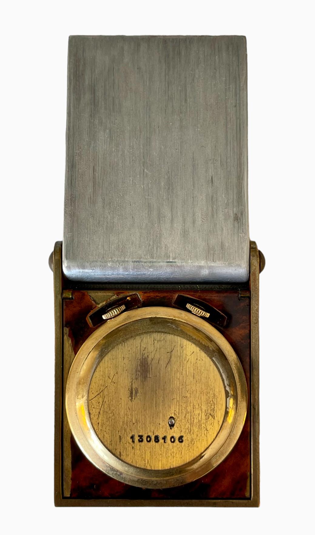 Jaeger-LeCoultre - Mémovox Mechanical Travel Clock Circa 1970 For Sale 6