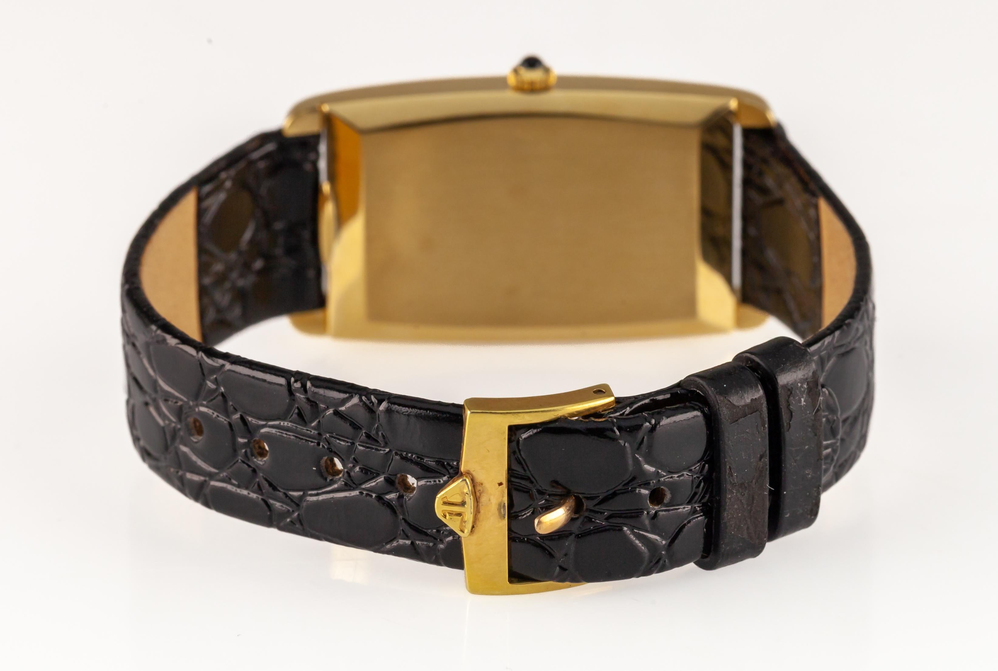 Jaeger-LeCoultre Men's 18k Yellow Gold Tonneau Dress Watch Original Box 9107.21 5