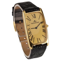 Jaeger-LeCoultre Men's 18k Yellow Gold Tonneau Dress Watch Original Box 9107.21