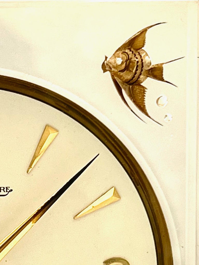 Jaeger LeCoultre MidCentury Marina Poissons Brass and Glass Atmos