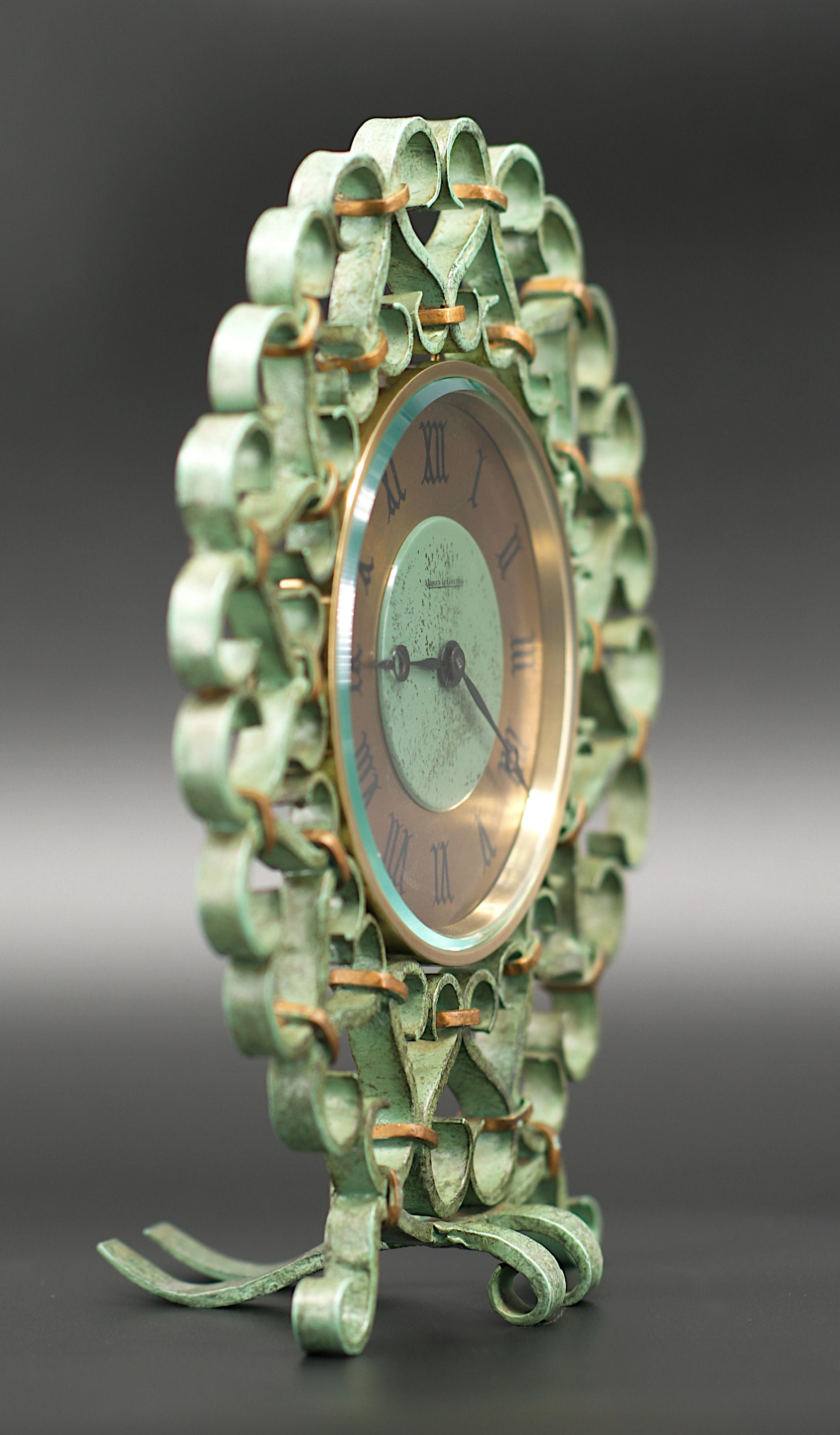 French Jaeger LeCoultre Mid-Century Modern Clock , France, circa 1950