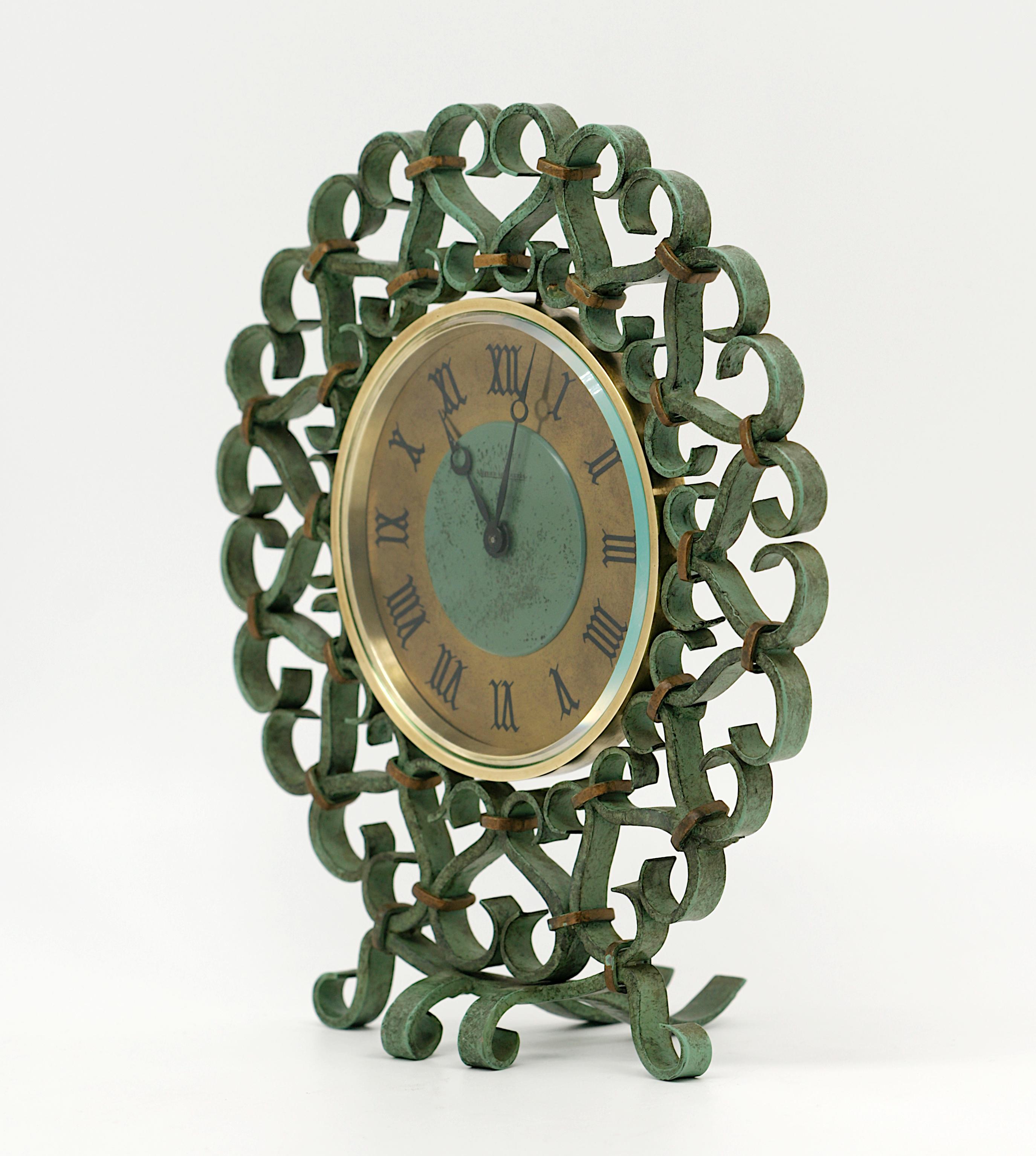 Jaeger-LeCoultre Mid-Century Modern Clock , France, circa 1950 en vente 1
