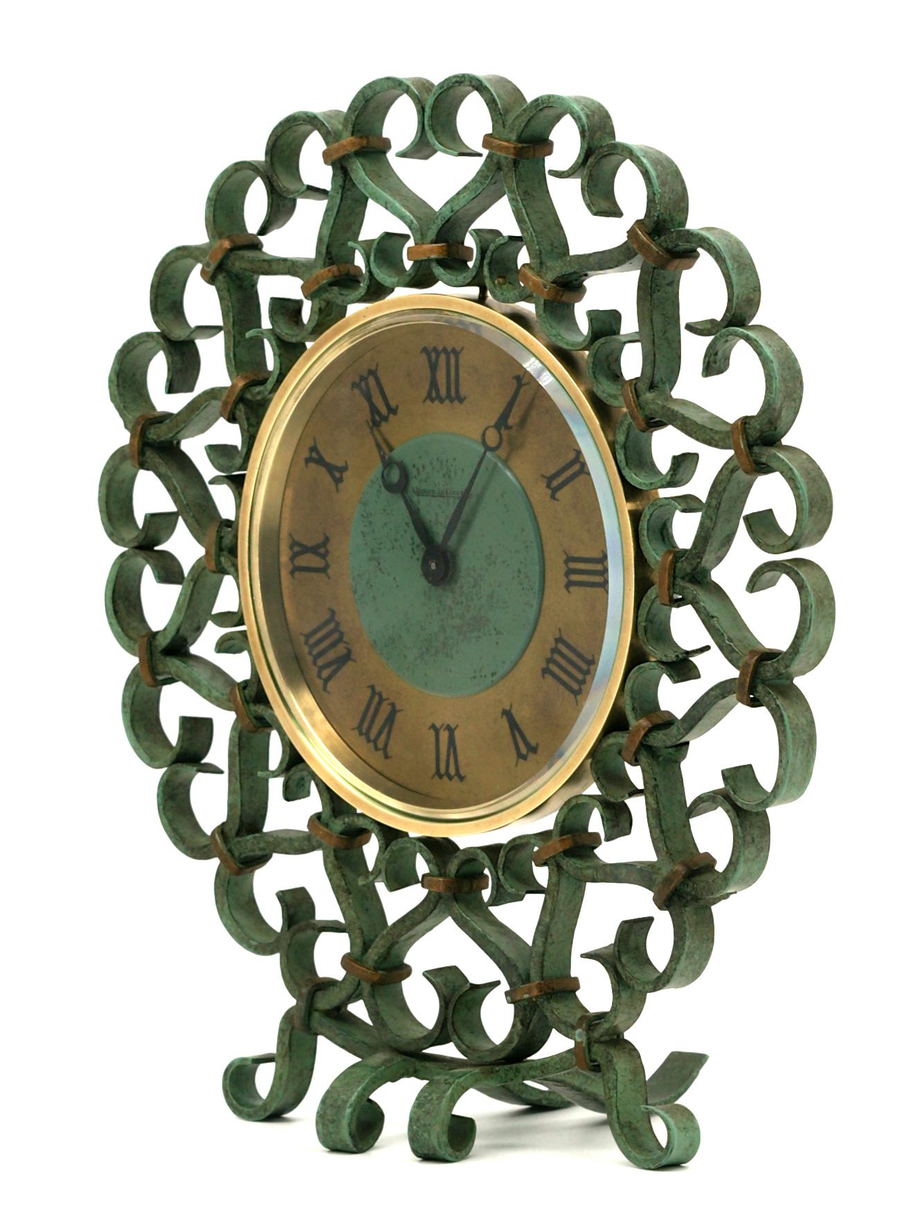 Jaeger-LeCoultre Mid-Century Modern Clock , France, circa 1950 en vente 3