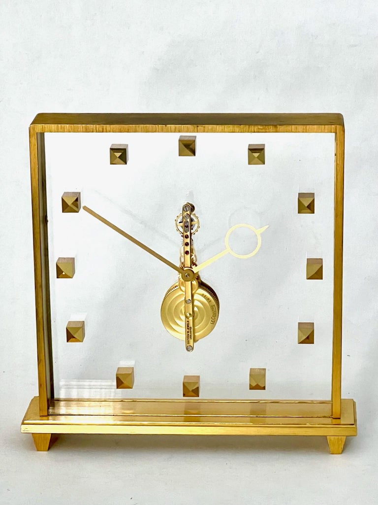 Jaeger LeCoultre Mid Century Skeleton Clock at 1stDibs