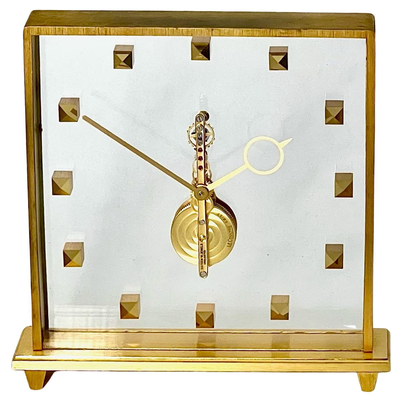 Jaeger LeCoultre Mid Century Skeleton Clock