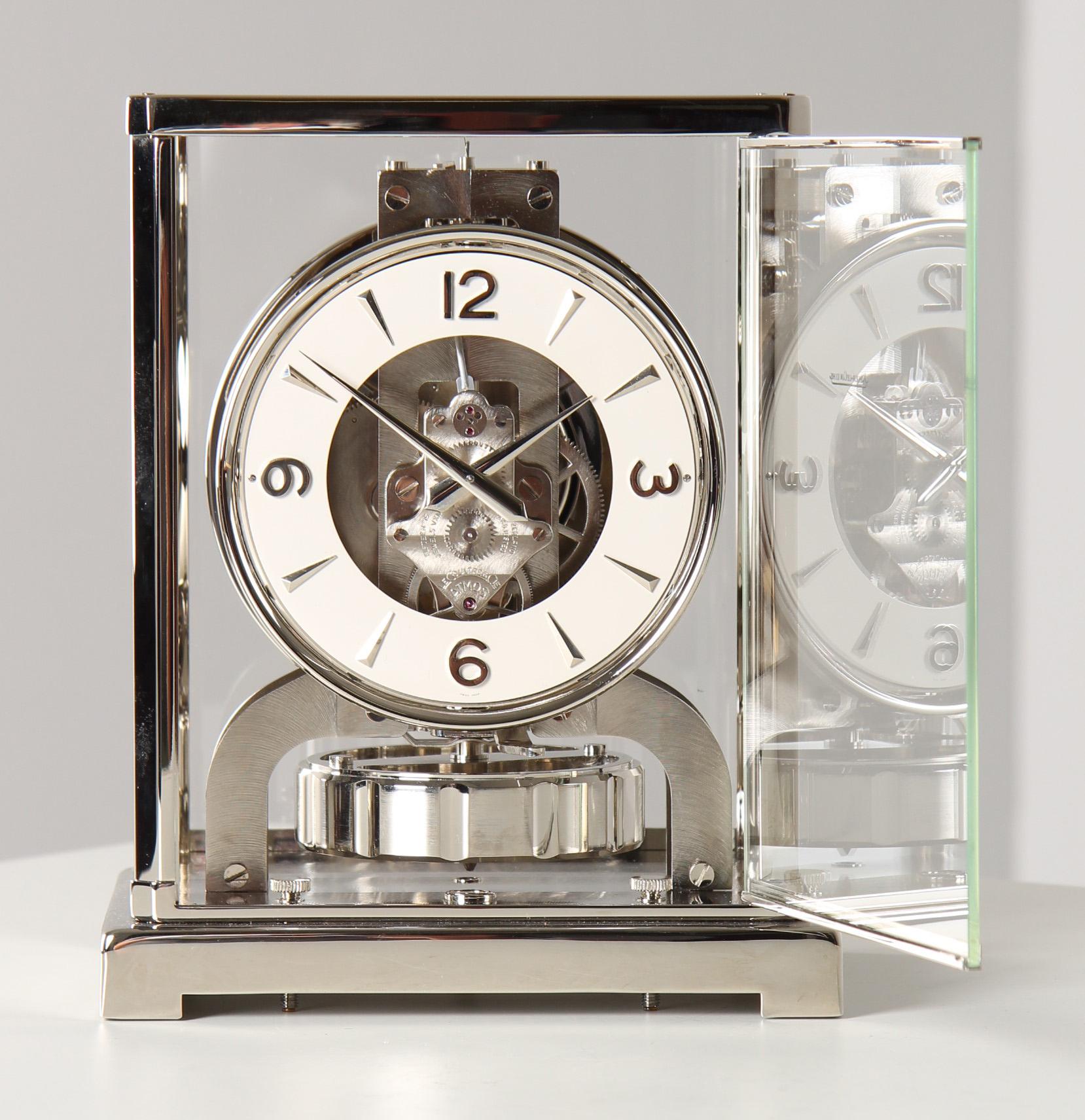 Jaeger LeCoultre, Nickel Plated Atmos Clock, Swiss Made in 1956 4
