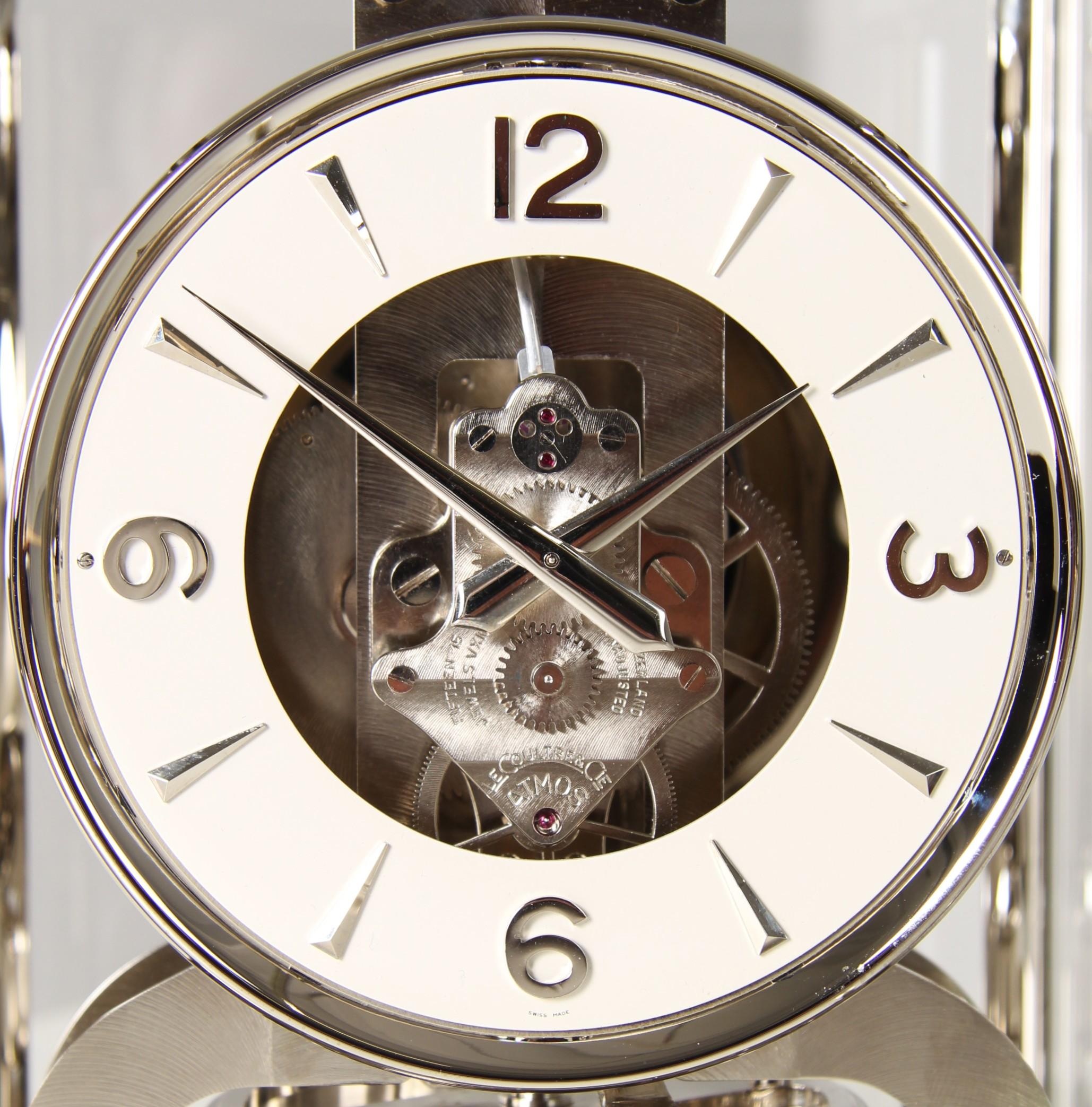 Jaeger LeCoultre, Nickel Plated Atmos Clock, Swiss Made in 1956 5
