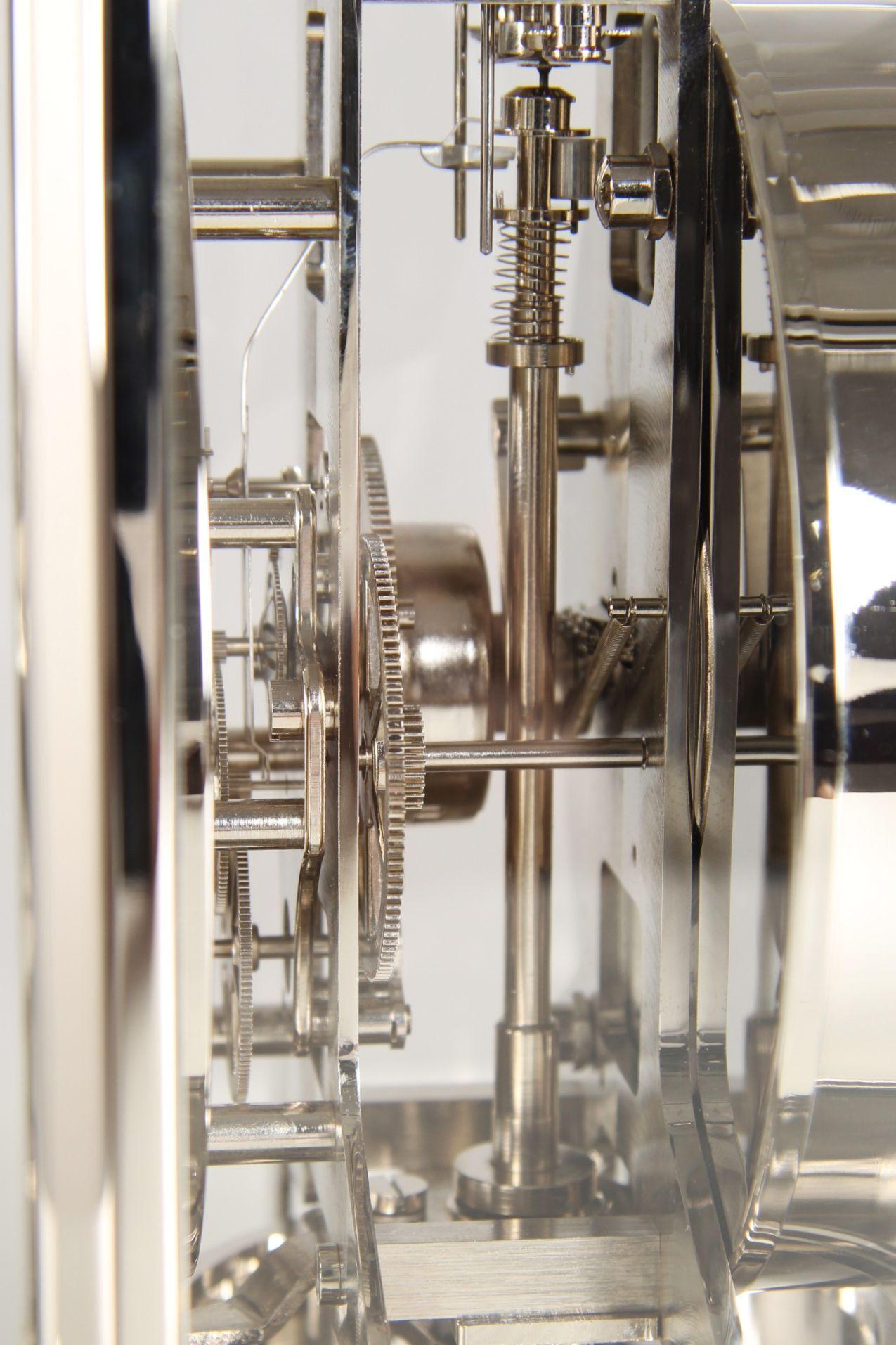 Mid-20th Century Jaeger LeCoultre, Nickel Plated Atmos Clock, Swiss Made in 1956