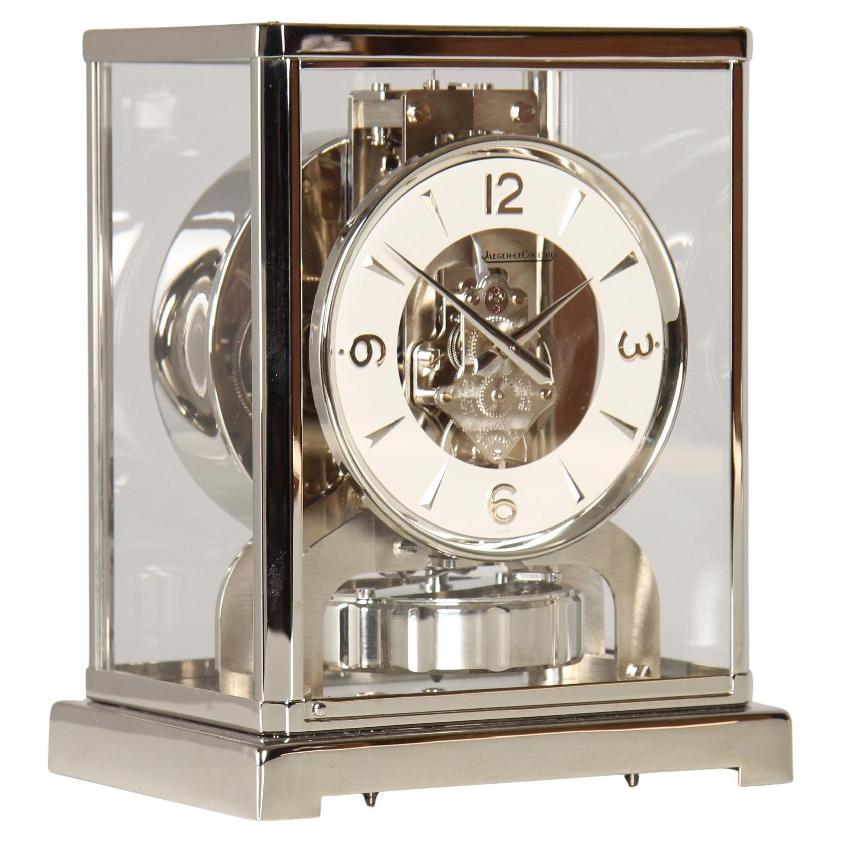 Jaeger LeCoultre, Nickel Plated Atmos Clock, Swiss Made in 1956
