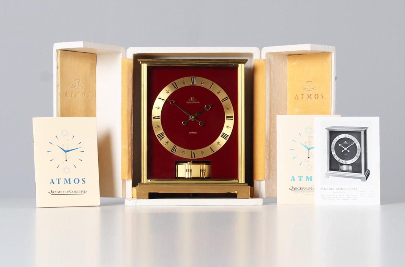 Jaeger LeCoultre, Original Red Atmos Clock, Embassy, 1971 2