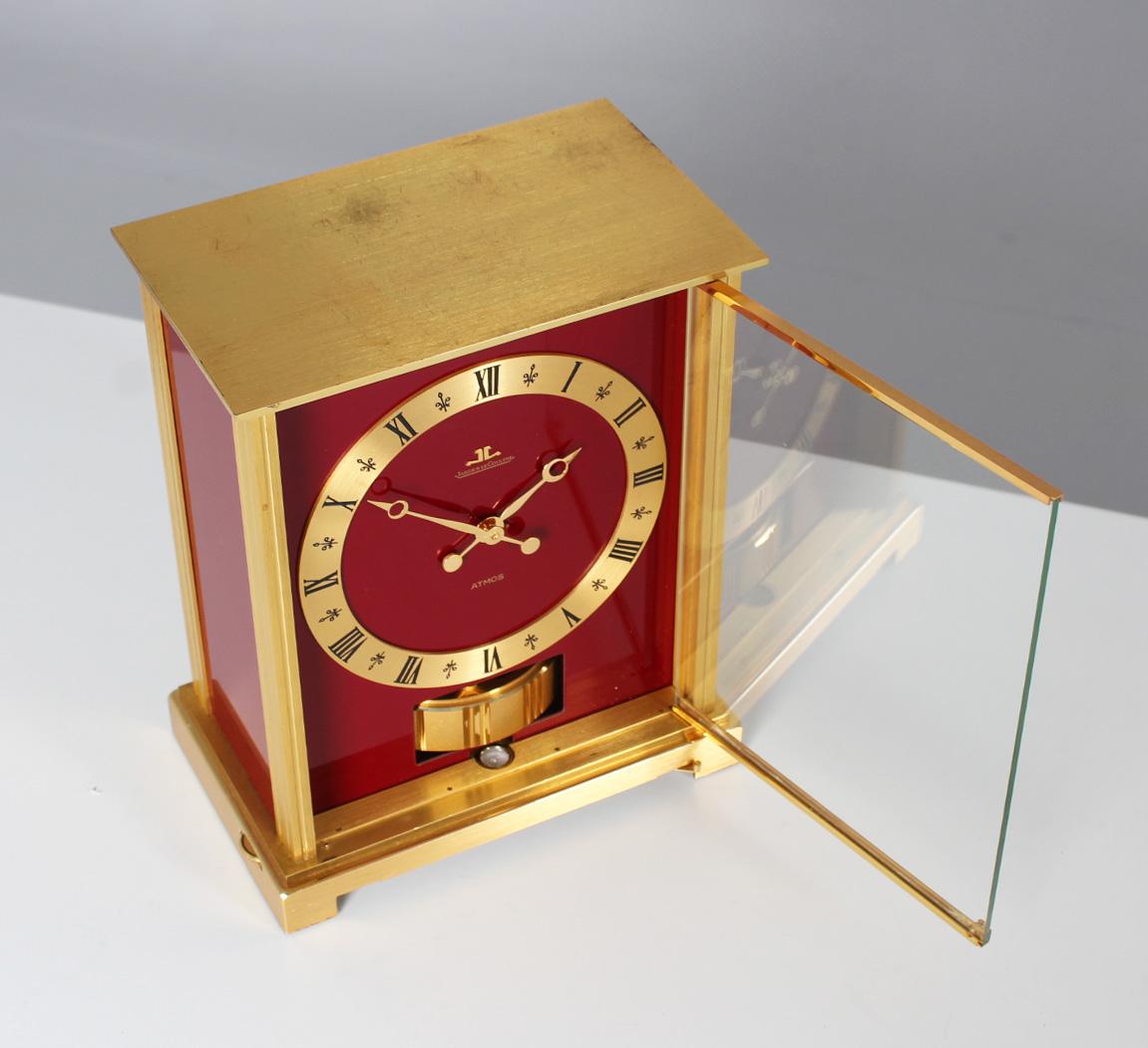 Jaeger LeCoultre, Original Red Atmos Clock, Embassy, 1971 4