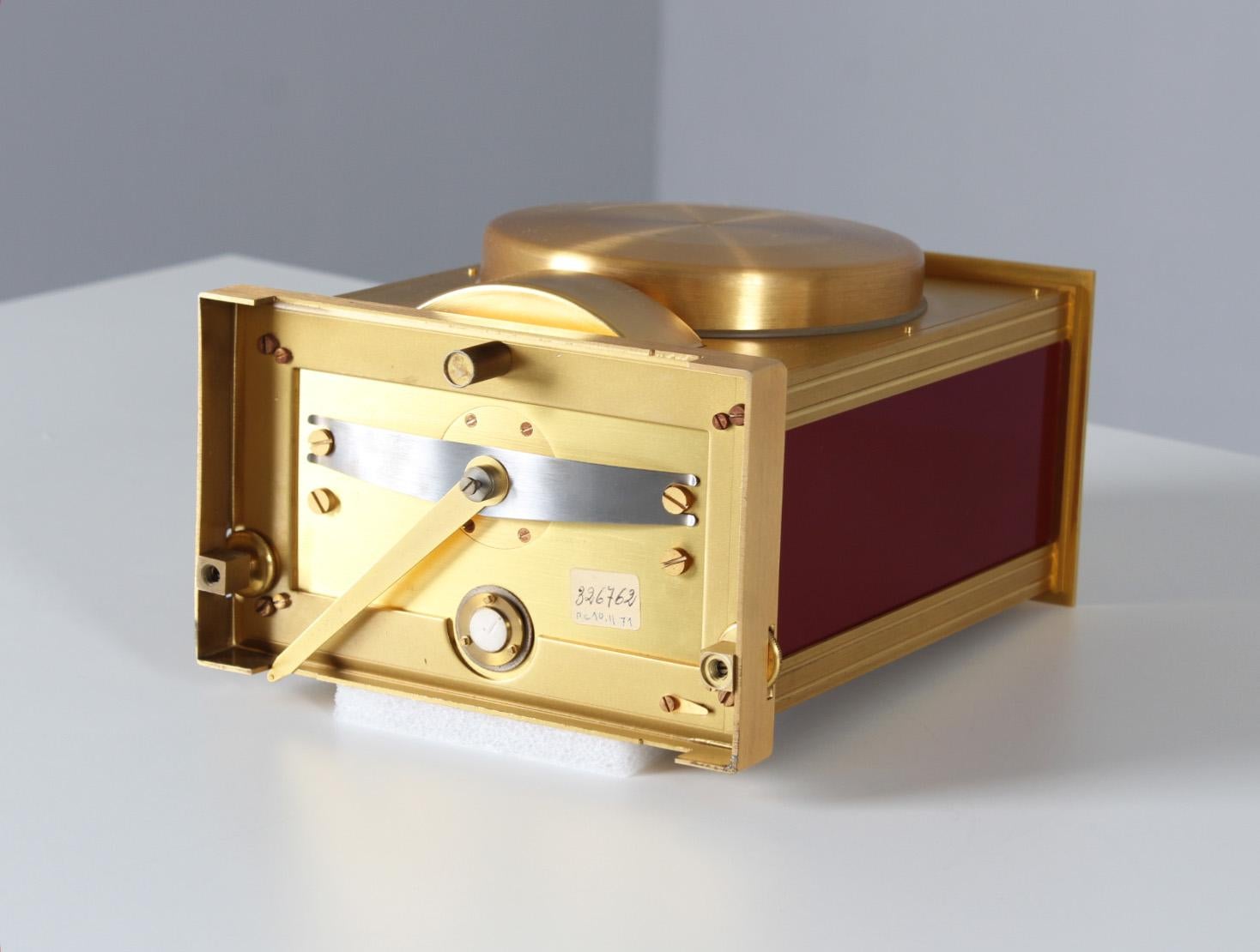 Jaeger LeCoultre, Original Red Atmos Clock, Embassy, 1971 5
