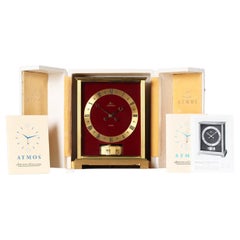 Used Jaeger LeCoultre, Original Red Atmos Clock, Embassy, 1971