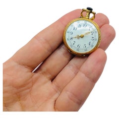 Jaeger-LeCoultre Pendant Pocket Watch 14k Gold Antique