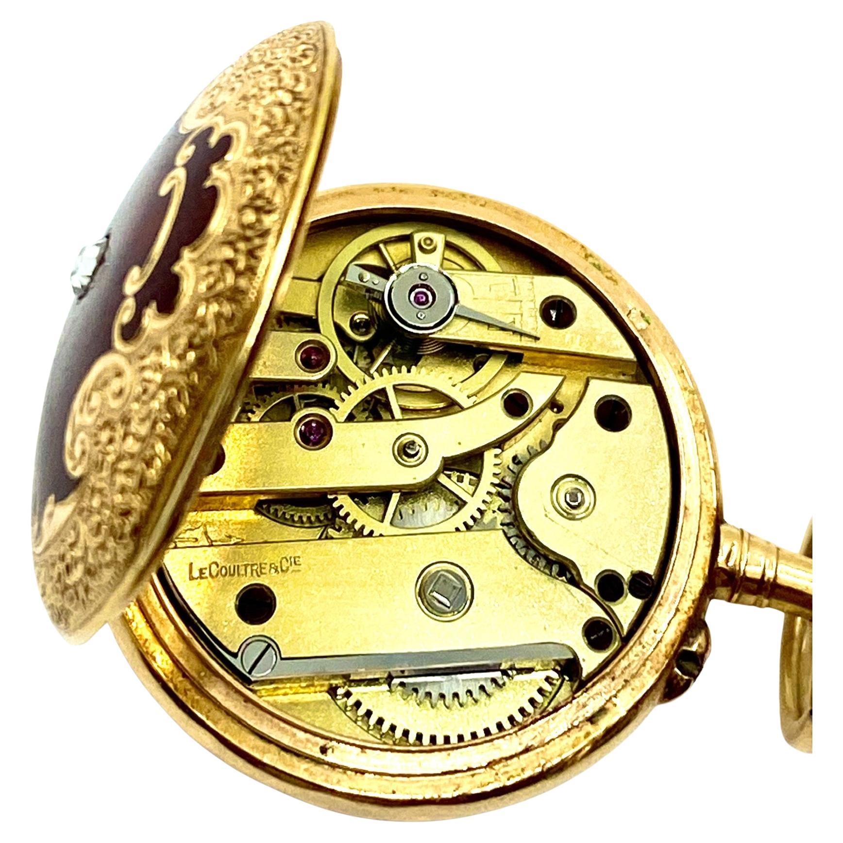 Jaeger-LeCoultre Pendant Pocket Watch 14k Gold Antique 4