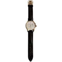 Jaeger LeCoultre Pink Gold Duometre Chronograph Manual Wristwatch
