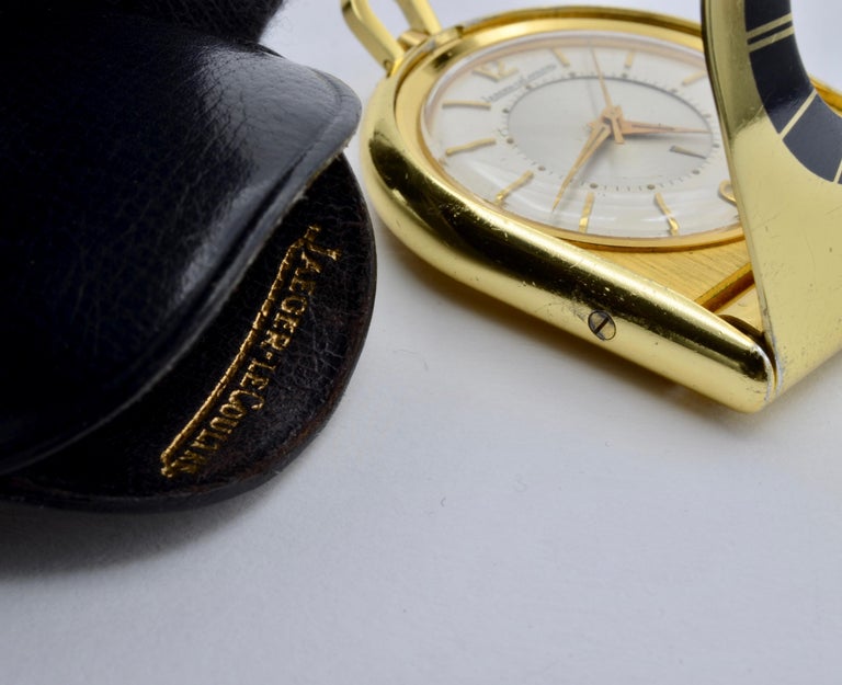 Jaeger Lecoultre Pocket Traveler Watch Memovox Alarm Mecanic For Sale